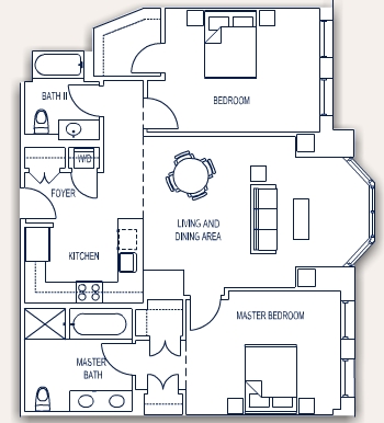 2BR/2BA - 1125 Maxwell Place