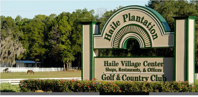 Haile entrance - 10000 SW 52nd Ave