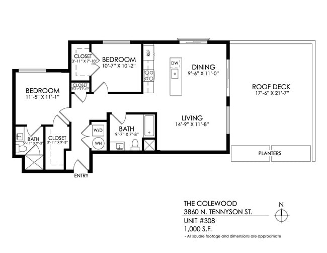 Floorplan - Colewood Apartments