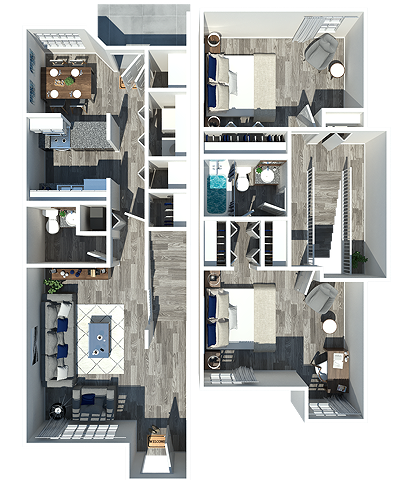 townhouse 2Bd 1.5Ba 1050 sqft - Amherst