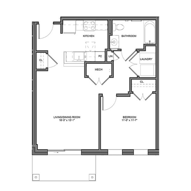 Floorplan - Apartments at Montgomery Crossing