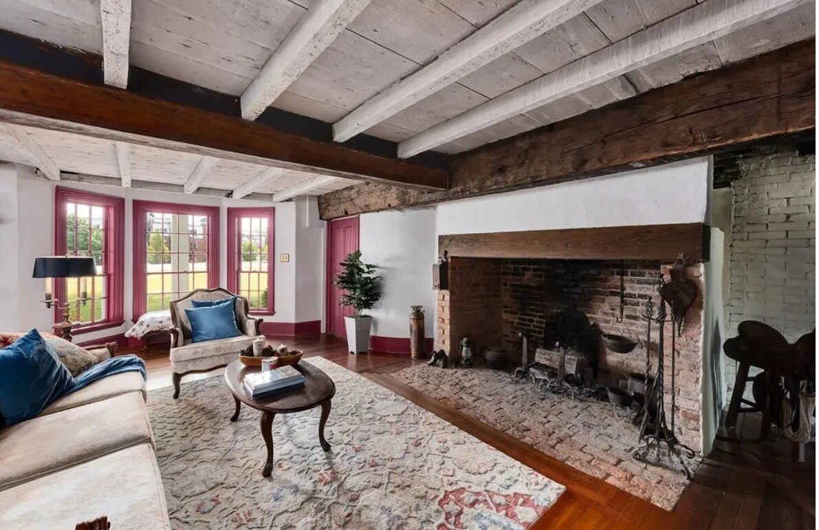 Living Room Fireplace - 21 Endicott Rd