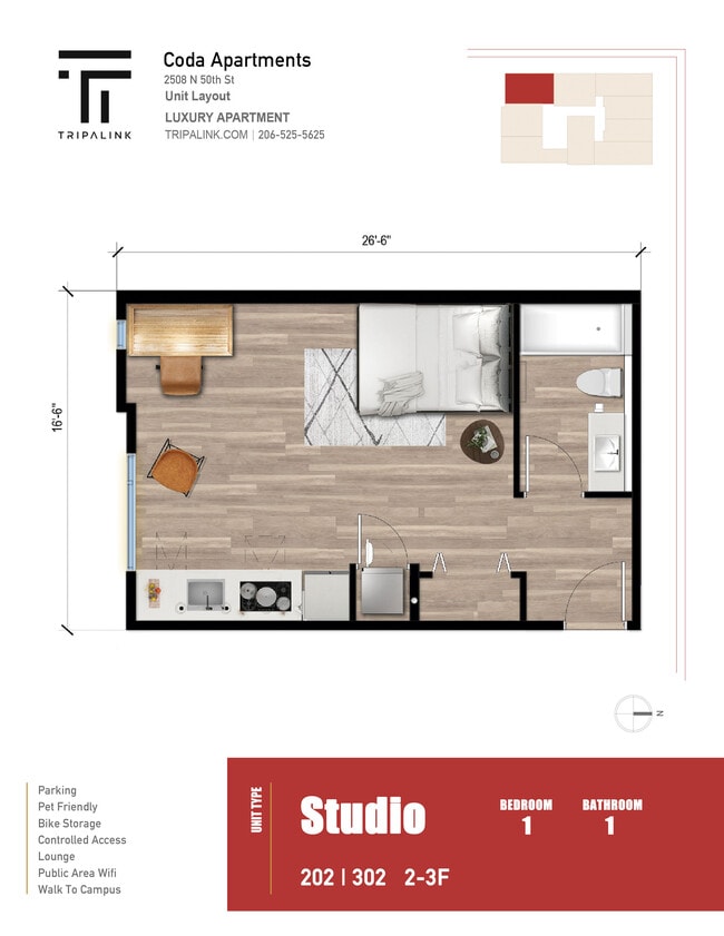Floorplan - Coda Apartments