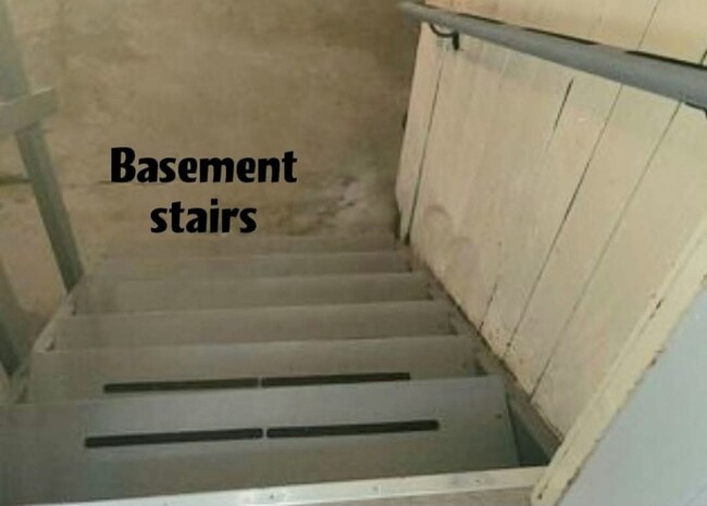 Basement stairs leading to washer and dryer - 414 Taunton Pl