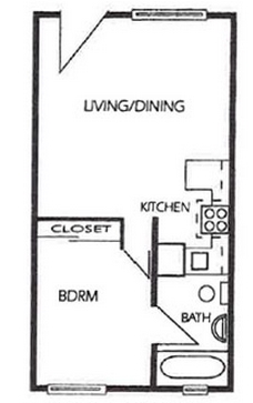 1BR/1BA - Newport Senior Village Apartments