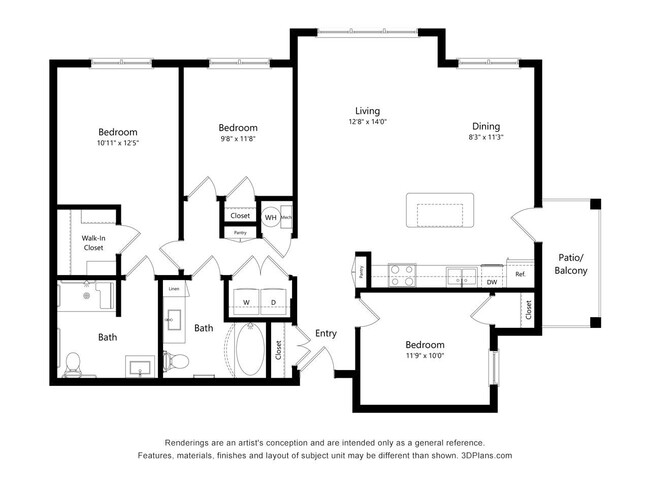 Floorplan - Grayson Ridge 55+ Apartments