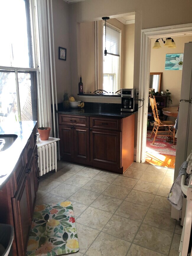 Kitchen with Bar (photo taken recently) - 408 Hamilton St