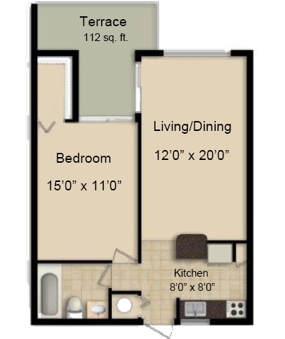 1BR/1BA - Crystal Pines