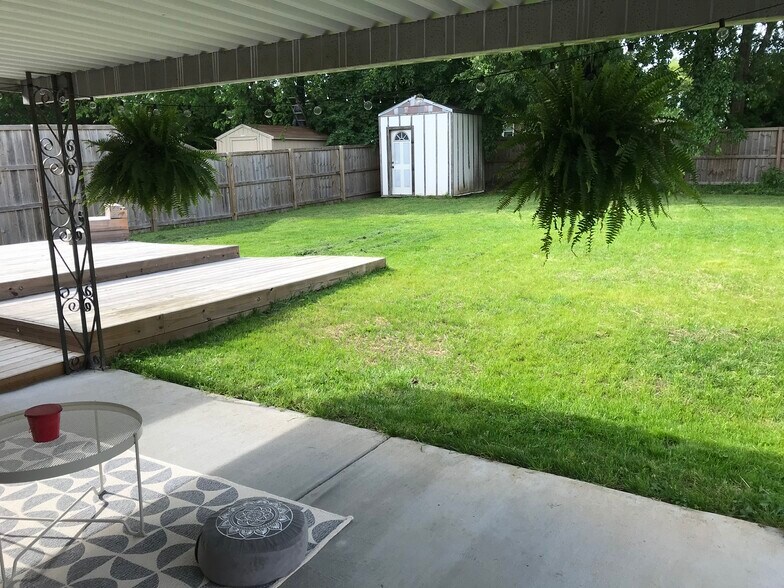 Backyard with fenced in yard - 1131 Kenwood Dr