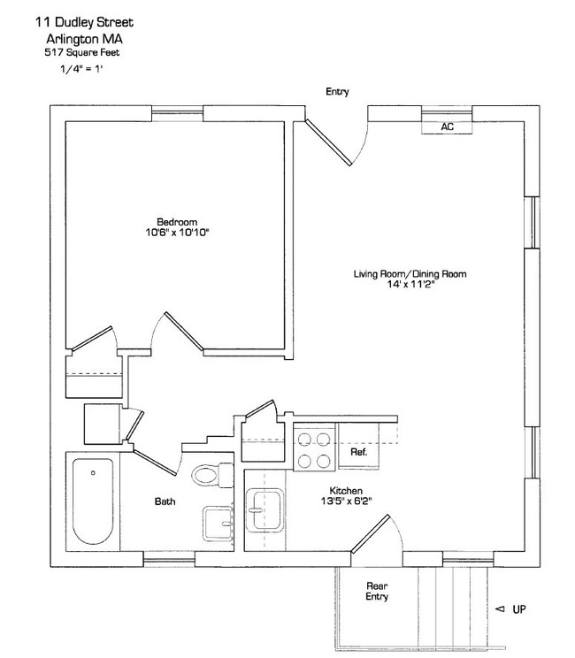 Floorplan - Dudley Street Apartments