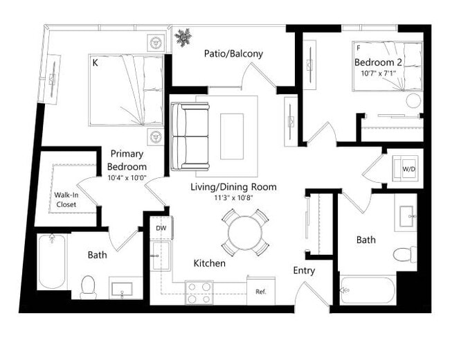 Floorplan - The Santa Monica Collection - 1650 Lincoln