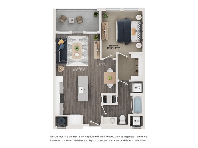 The-Richmond-A2-Floorplan-Millcreek - The Richmond Apartments