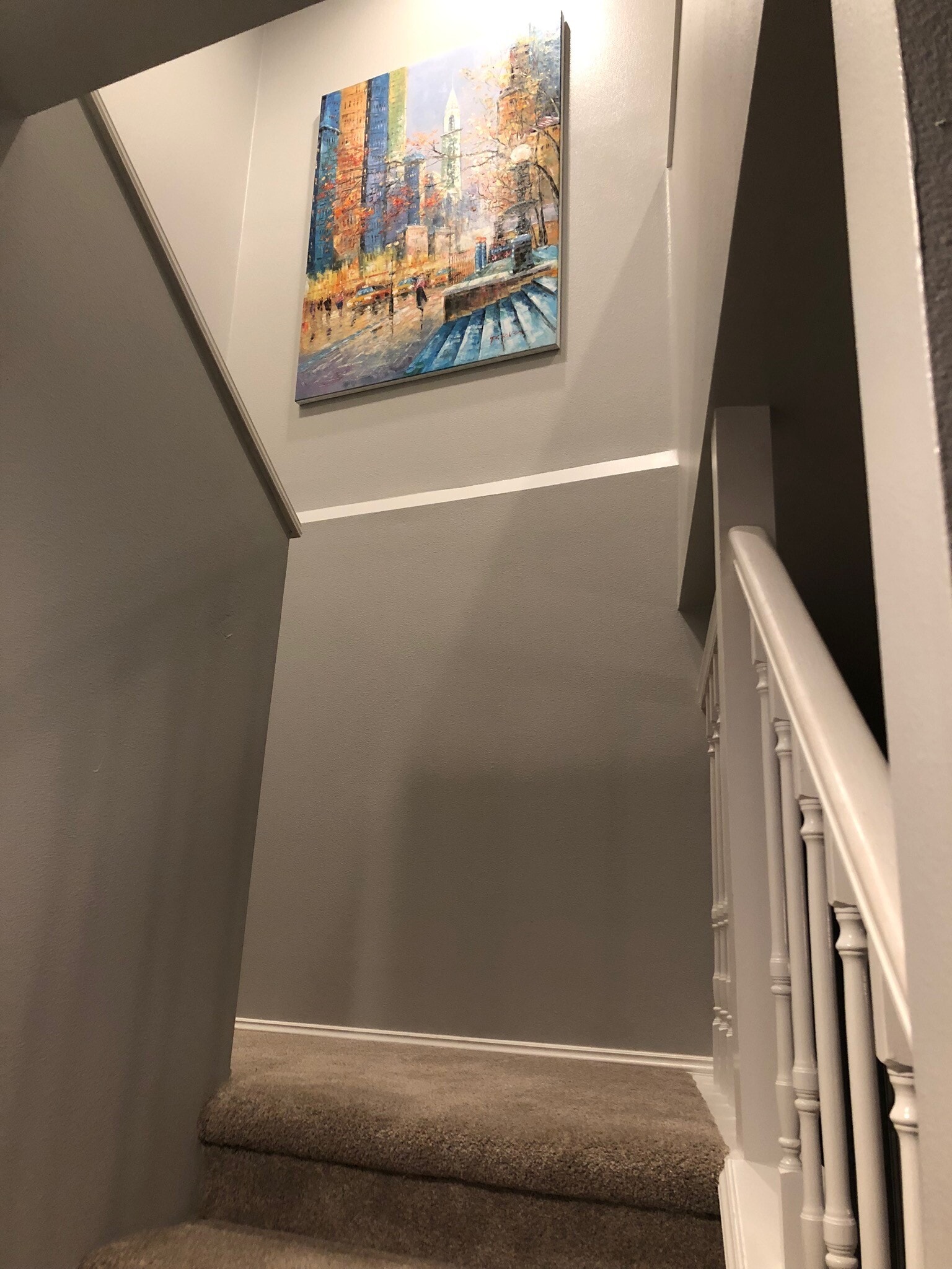 stairs leading up bedroom with sky light. - 9915 NE 124th St