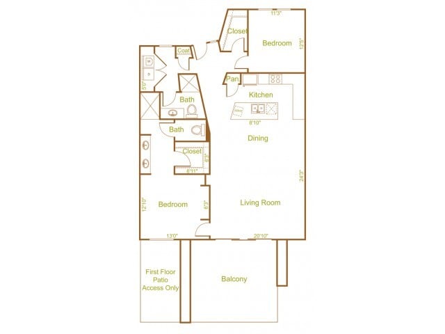 2 bed 2 bath 1463 SF - Ten Wine Lofts