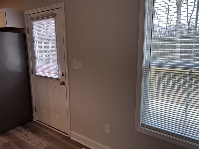 Kitchen Door to Back Deck - 522 Island Ford Rd