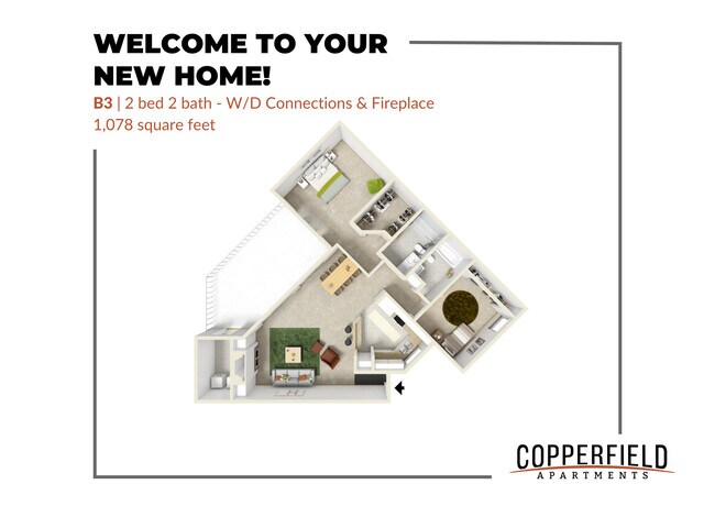 Floorplan - Copperfield Apartments