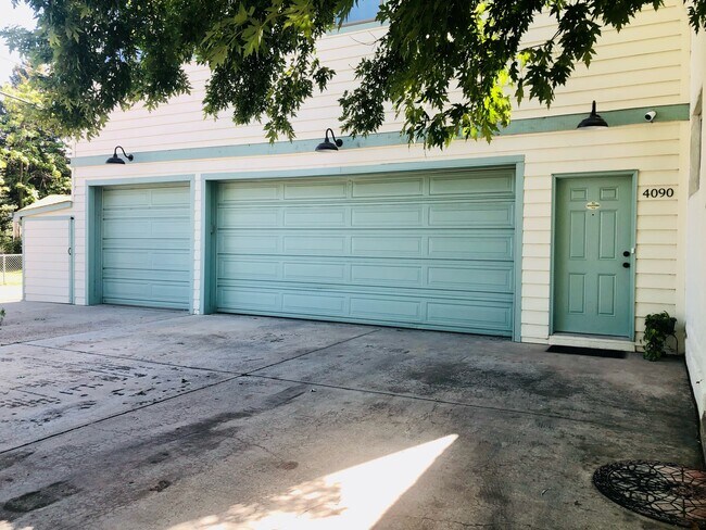 single bay garage left - loft door on the right - 4090 Jay St