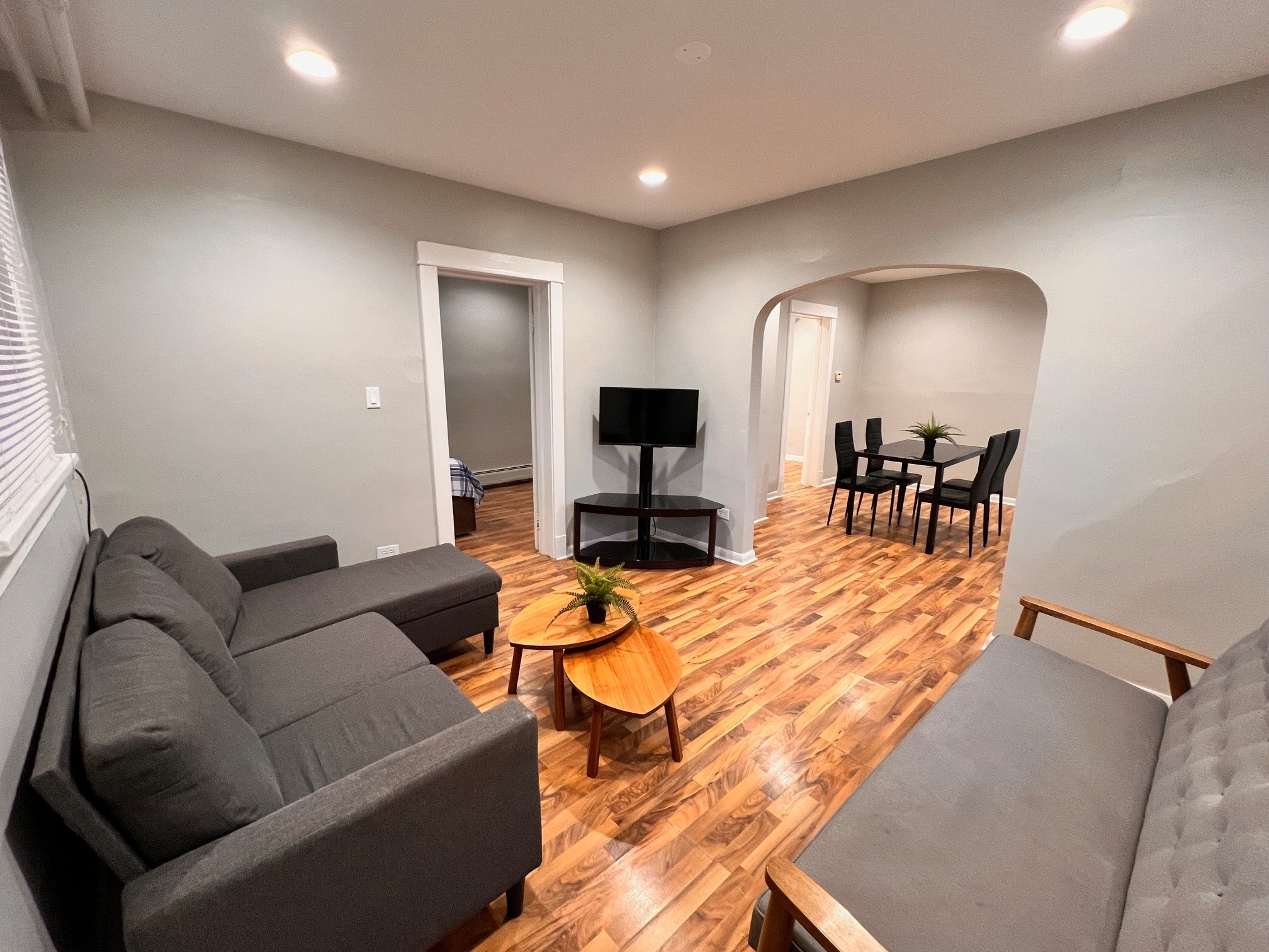 Living Room looking towards Dining Room - 812 Beloit Ave