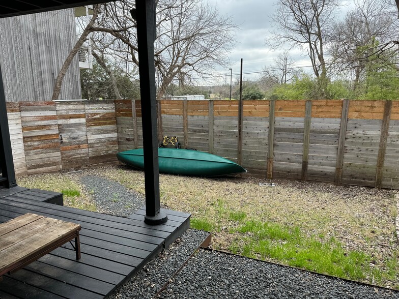 Fully fenced Backyard - 2109 Riverview St