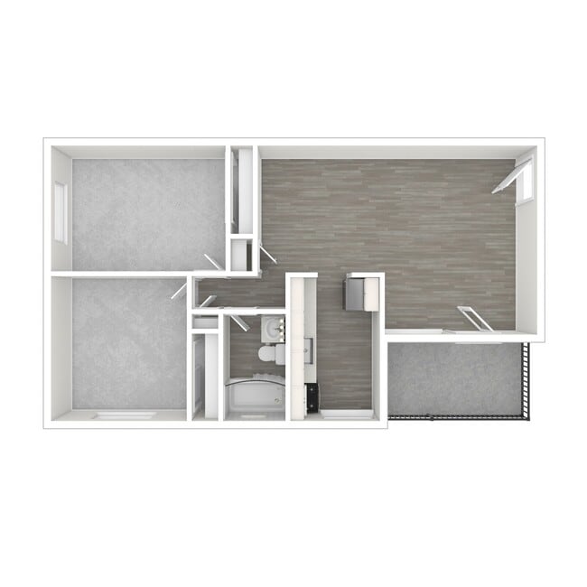 2 Bedroom - Allen Gardens Apartments