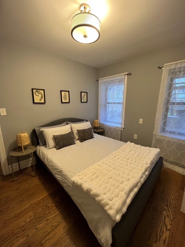 Master bedroom facing our quiet green backyard - 192 Hart St