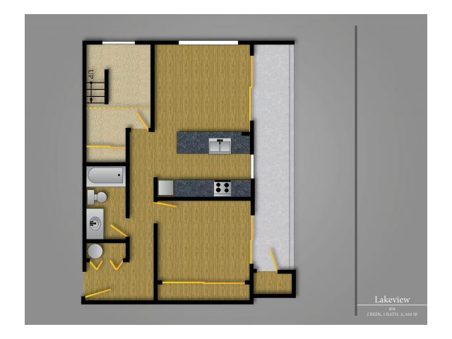 Floorplan - Lakeview Apartments