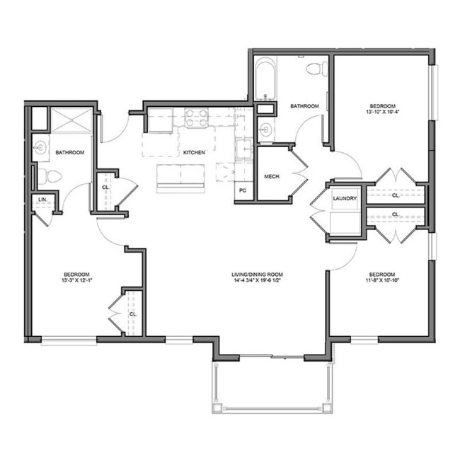 Floorplan - Apartments at Montgomery Crossing