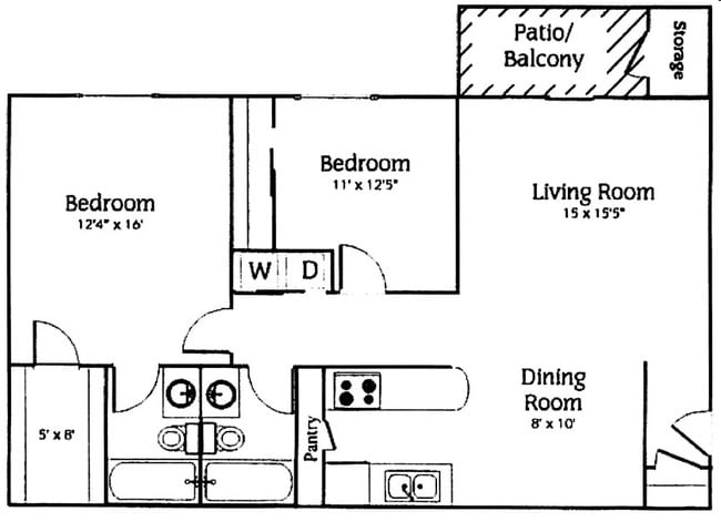 2BR/2BA - The Wilder Apartments