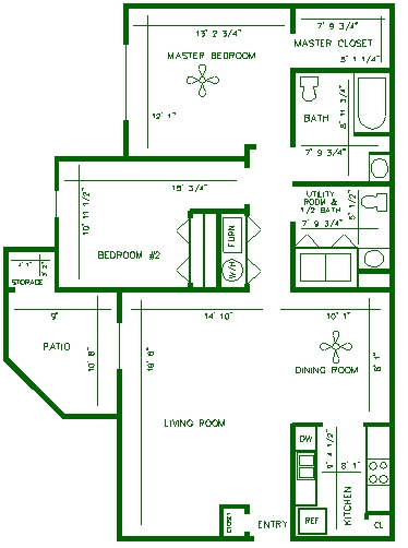 2BR/2BA - Arbor Place Apartments