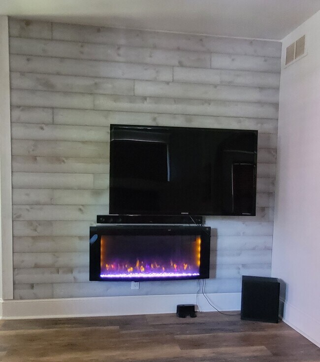 Entertainment wall - 248 W Franklin St