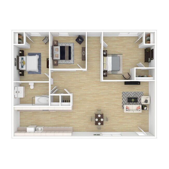 Floorplan - Sunset Apartments