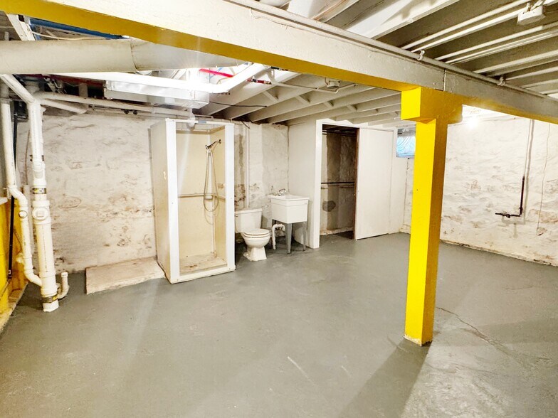 Basement storage with bonus shower, toilet, utility sink - 3808 Fairview Ave