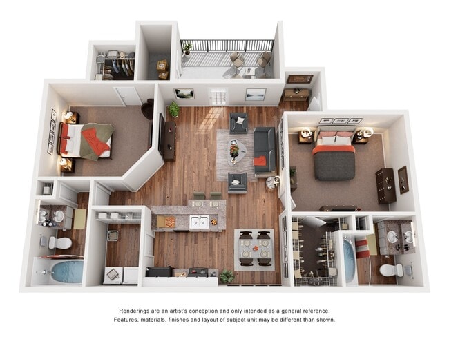 Floorplan - Huntington Chase Apartments