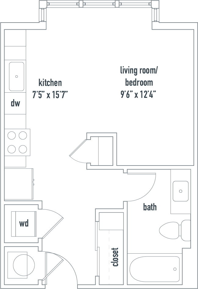 Floorplan - XThe Dartmouth North Hills Apartments