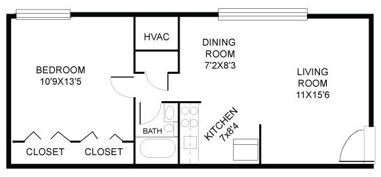 Floorplan - Park Pleasant Apartments