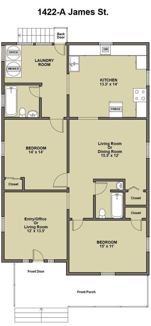 Building Photo - Spacious 3BR/2BA Duplex in Historic Lakewo...