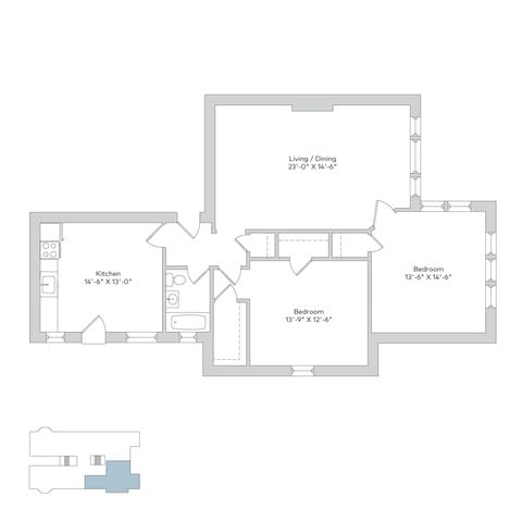 Floorplan - 5528-5532 S. Everett Avenue