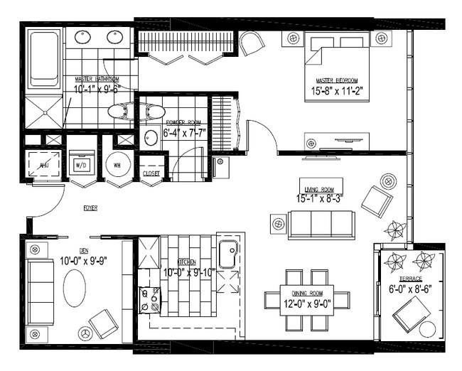 1BR/1.5BA - Signature Place Tower