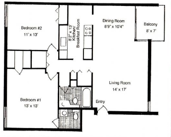 2BR/2BA - Devonshire Apartments