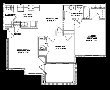 Handicapped Accessible 2BR/1BA - Baldwin Park Senior Village