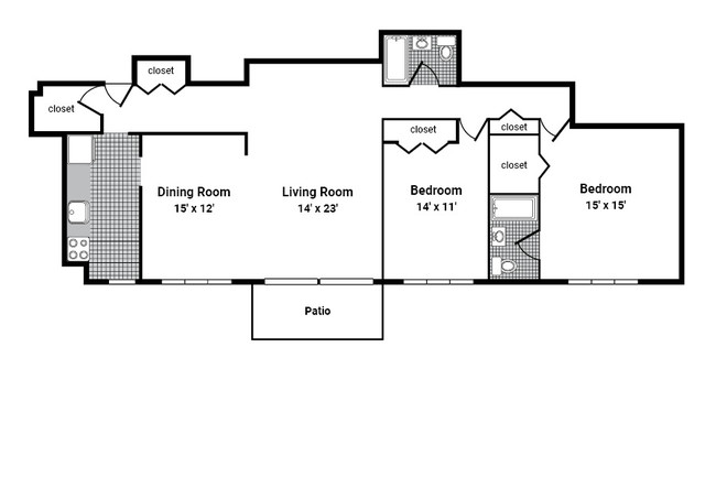 2B/2BA 04 & 08 - Tedwyn Apartments