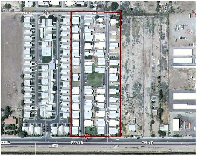 Aerial Photo - Malan Mobile Home Park