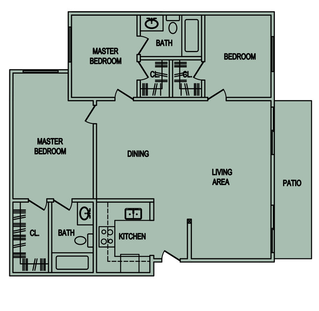 Floorplan - Brighton Vista Apartments