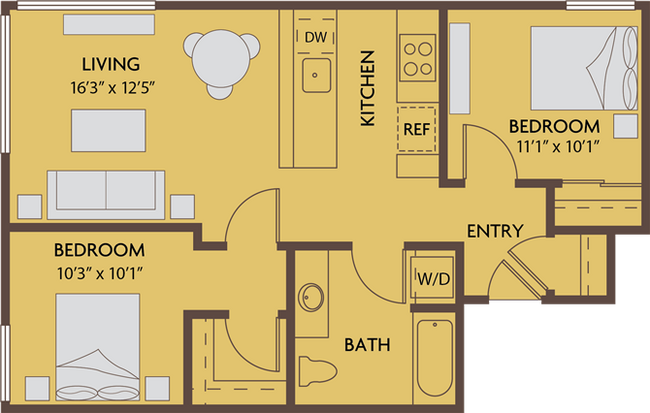 Floorplan - Greenhouse Apartments