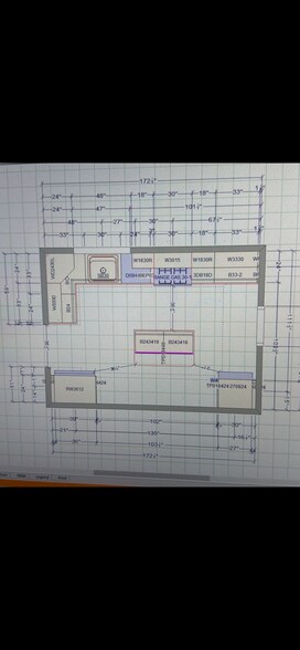 New kitchen design with center island - 1010 Eisenhower Way
