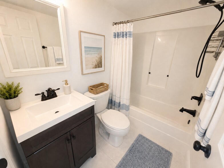 Bath 2. Virtually Staged for illustrative purposes only. Rental is unfurnished. - 154 Cypress Way E
