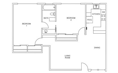 Floorplan - Enfield Court Apartments