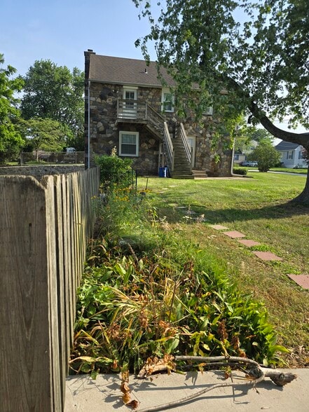 Side entrance from parking area below - 125 3rd Ave