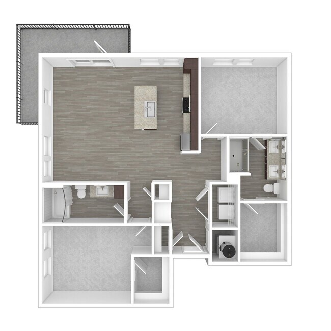 Floorplan - FIFTEEN51 Apartments of Lexington