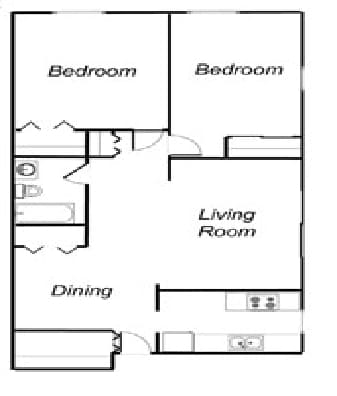 2BR/1BA - Cedar Crest Apartments